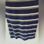 Moth Striped y2k Retro stripe Blue Sweater size small Photo 4