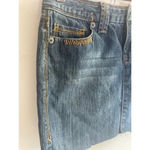 Tommy Hilfiger Women's ‎ Denim Mini Skirt Raw Hem Size 6 Blue EUC 0202 Photo 1