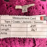 Liz Claiborne  Vintage Crochet Boho Cardigan‎ Pink Medium Photo 11