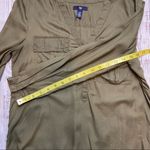 Gap  Dark Olive Long Sleeve Half Button Down Blouse. Size XSmall. EUC Photo 2