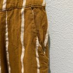 Urban Outfitters Mustard Yellow Striped Short Sleeve Jumpsuit Size S Photo 4