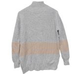 Tuckernuck Knit Fisherman Sweater Size XS Wool Blend Gray Mock Neck Soft Cozy Photo 1