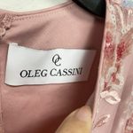 OLEG CASSINI Women Small To XL Pink Floral Sequin Lace Formal Long Gown Dress Photo 2