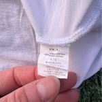 Vince  Pima cotton color block navy and White Top, size L Photo 4