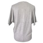 White House | Black Market  Mercury Silver Foil V-Neck Dolman Top - Small Petite Photo 1