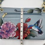 Anuschka  “Garden Jewels” Hand Painted Shoulder Bag Medium Handbag Purse New Photo 9