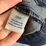 LA Blues Denim Jacket Womens 20W Jean Blazer‎ Button Front Pockets Dark Wash Blue Photo 7