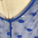 International Intimates royal blue polkadot underwire teddie top M Blue Size M Photo 5