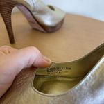 Cole Haan Gold Leather Sling Back Open Toe Platforms Sandal Size 9.5 B Photo 8