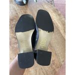 BRUNO® VALENTI Black Genuine Leather Block Heel Brazil Women’s Mules Size 6M Photo 6