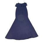 Love, LIkely Navy Blue Sleeveless Layered Ruffle Evening Gown Size 4 Photo 5