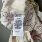 RACHEL Rachel Roy Floral Wide Leg Pants Cream Orange 100% Linen Women's Small Pink Photo 7