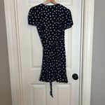 Revolve Samsoe Samsoe Navy Polka Dot Wrap Dress | Size XS Photo 6