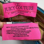 Juicy Couture Vintage Y2K  Baguette Shoulder Bag Blue Leather Mini Heart Charm Photo 2