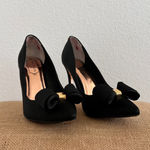 Ted Baker London Women’s Black Satin Azeline Pump Heels 37.5 Photo 1