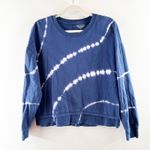 Athleta Sundown Crewneck TIe Dye Pullover Sweatshirt Blue Small Photo 2