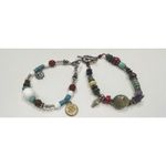 Mixed stone and bead bracelet silver Photo 4