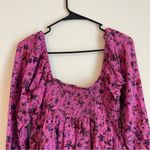 Urban Outfitters  Pink Puff Sleeve Smocked Blouse Photo 6
