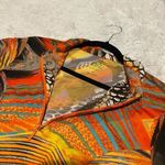 Ubu on the Green Quarter Zip Golf Shirt in Orange Multicolor XS Photo 4