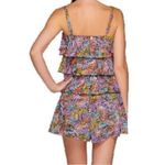 Fit 4you Colorful Leaf Print Ruffle swimsuit one piece, NWT, Size 10 #summer Purple Photo 2