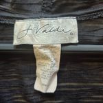 J. Valdi Y2K beach boho summer Long Sleeve Hooded Swim Cover Up with Drawstring Black Photo 4