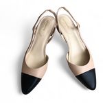 Liz Claiborne NWT  Women’s Black and Tan Slingback Heels Size 9M Photo 2