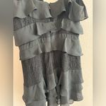 Bardot  Babylon Black Lace-Inset Ruffled Dress Size 6 Small Revolve Photo 7