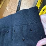 Romeo + Juliet Couture Studded Black Cropped Sweatshirt Cotton Wool Size Medium Photo 9