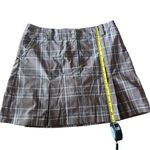 Nike Skirt Women’s Size 12 Brown Checkered DryFit Skort Day-to-Night Photo 7