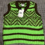 Urban Outfitters BDG Jessa Sweater Vest NWT Size M - Green Photo 4