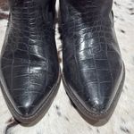 MARC ALPERT 100% LEATHER WESTERN STUDDED BOOTS BURNING MAN SIZE 8.5 A13 Black Photo 3