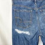 American Eagle  Outfitters Size 8 Jeans Long Distressed High Rise Flare Blue 763 Photo 8