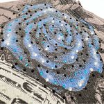 Sinful  Women's Top with Blue and Gray Design Photo 2