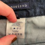 NWOT Lands’ End women’s blue dark wash denim wide leg jeans‎ pants stretch 16 Photo 5