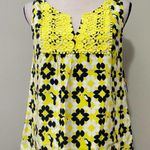 Crown & Ivy women's small tank hidden toucan south of the border yellow blue NWT Photo 8