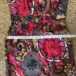 Trina Turk  Silk Floral Black Red Purple Long Sleeve Dress Size 6 Photo 10