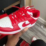 Nike Jordan Brand new White and red Dunks Photo 0