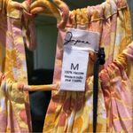 Japna NEW  Floral print tie neck crop top size M Photo 5