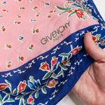 Givenchy Vintage Paris Pink & Blue Floral Scarf Wraps Photo 5