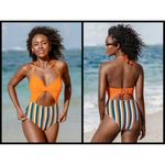 Cupshe ππ Kylie Halter Lace Up One Piece Swimsuit Photo 1