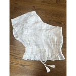 Greylin Arnette White XS Boho One Shoulder Crochet Blouse Top X0900 Photo 1