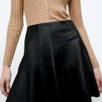 ZARA FAUX LEATHER MINI SKIRT Photo 4