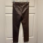 Max Studio NEW! Brown Faux Leather Skinny Pants Photo 5