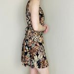 All that jazz Vintage  Brown Floral Tribal Beaded Mini Tank Dress Photo 3