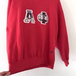 Russell Athletic Vtg USA made 90's Alpha Phi Sorority  Sweatshirt L Red Plaid Photo 8