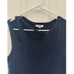 LNA Double Cut Shirt Tank Mini Dress in black made in USA small Photo 5