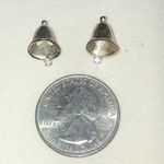 Avon Vintage Gold Tone Christmas Bell Holiday Pierced Dainty Boho Earrings Photo 1