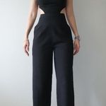 Agenda Black Backless Wide Leg Sleeveless Jumpsuit Size 2 / 34 / XS Photo 0