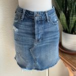 Abercrombie & Fitch  Distressed Raw Hem Denim Mini Skirt – Size 0 Y2K Style‎ Photo 6