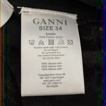 Ganni  Cold Shoulder Floral Satin Ruffle‎ Sleeve Blouse Size XS Photo 10